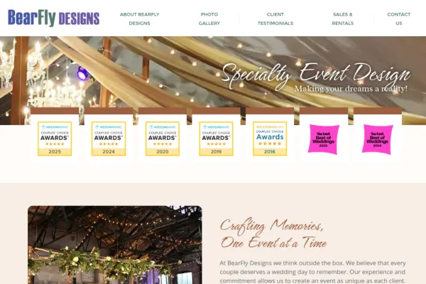 Bearfly Designs — website preview