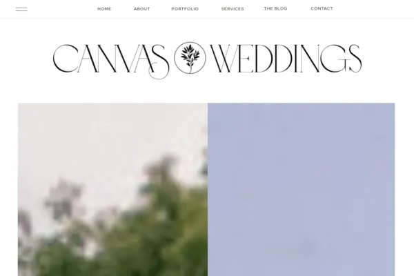 Canvas Weddings — website preview