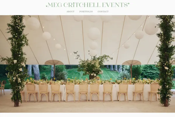 Meg Critchell Events — website preview
