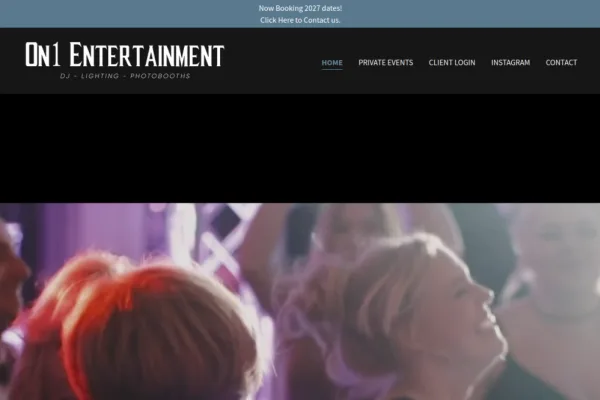 On1 Entertainment Ny — website preview