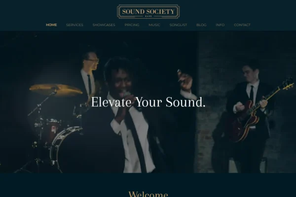 Sound Society — website preview