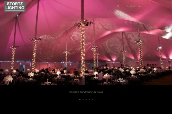Stortz Lighting — website preview