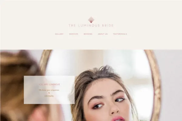 The Luminous Bride — website preview