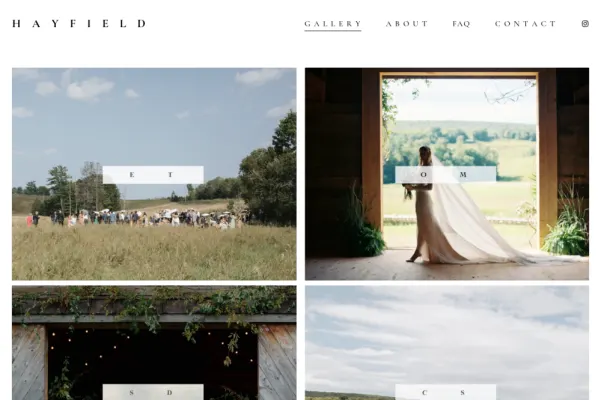 Hayfield Catskills — website preview