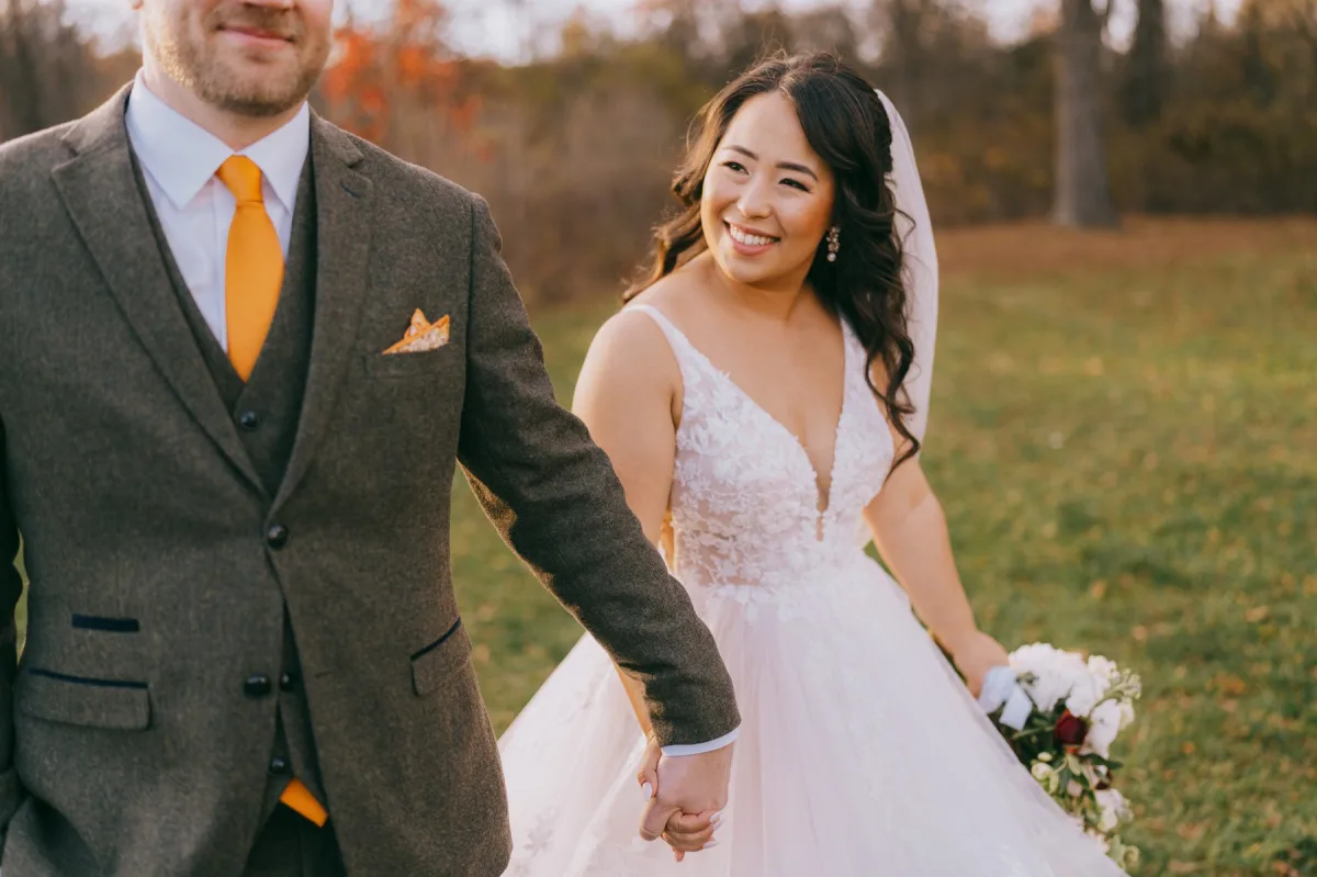 Amy and Joey wedding at Blooming Hill Farm
