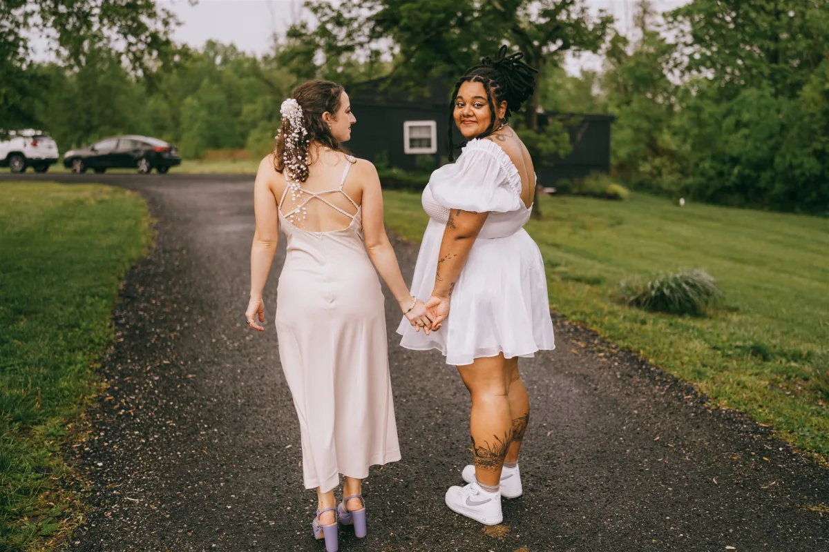 Eve and Cece wedding at Audrey's Farmhouse